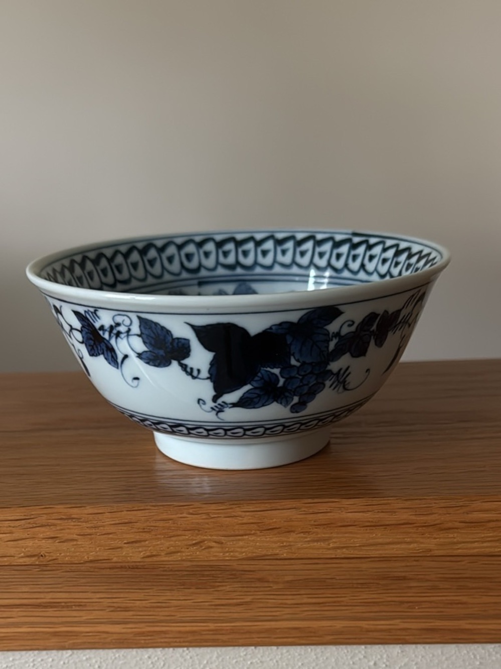 Blue and White Porcelain Rice Bowl